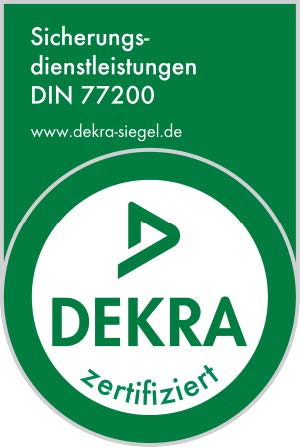 Zertifikat der DEKRA für Sicherheitsdienstleistungen ISO 77200 für die BWORX Connect GmbH.